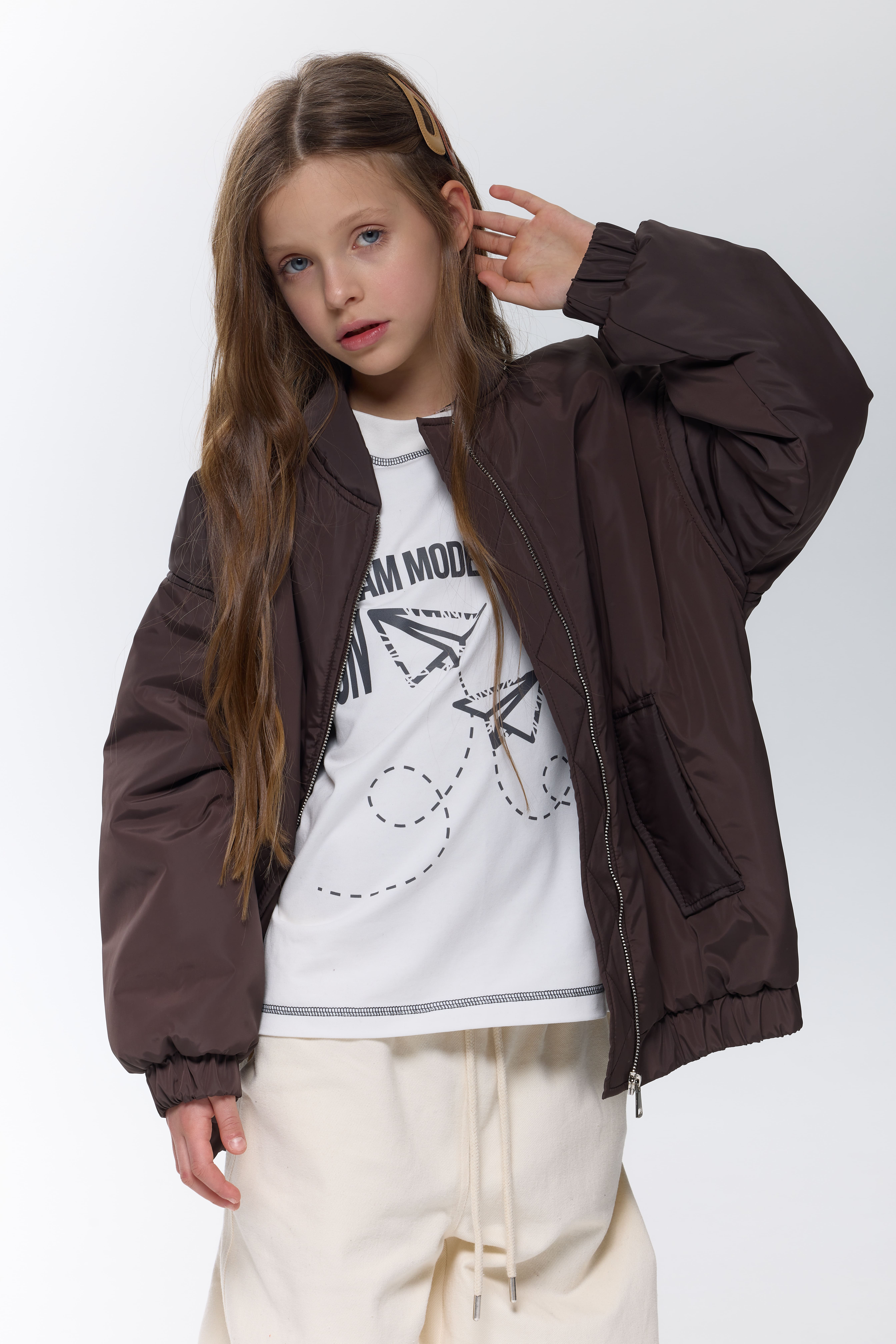 Бомбер-куртка шоколад unisex